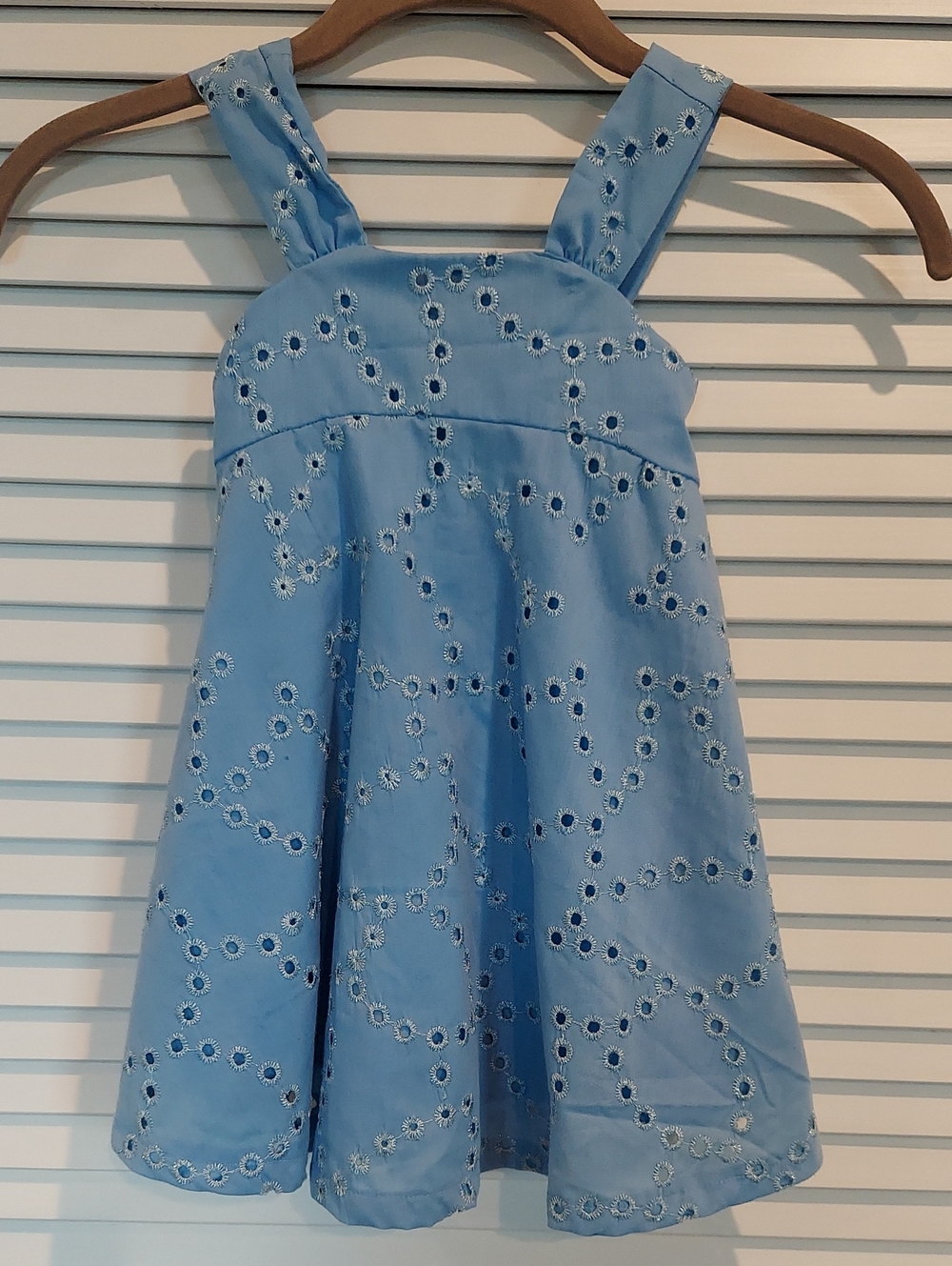Vintage Rare Editions Light Blue Eyelet Sundress